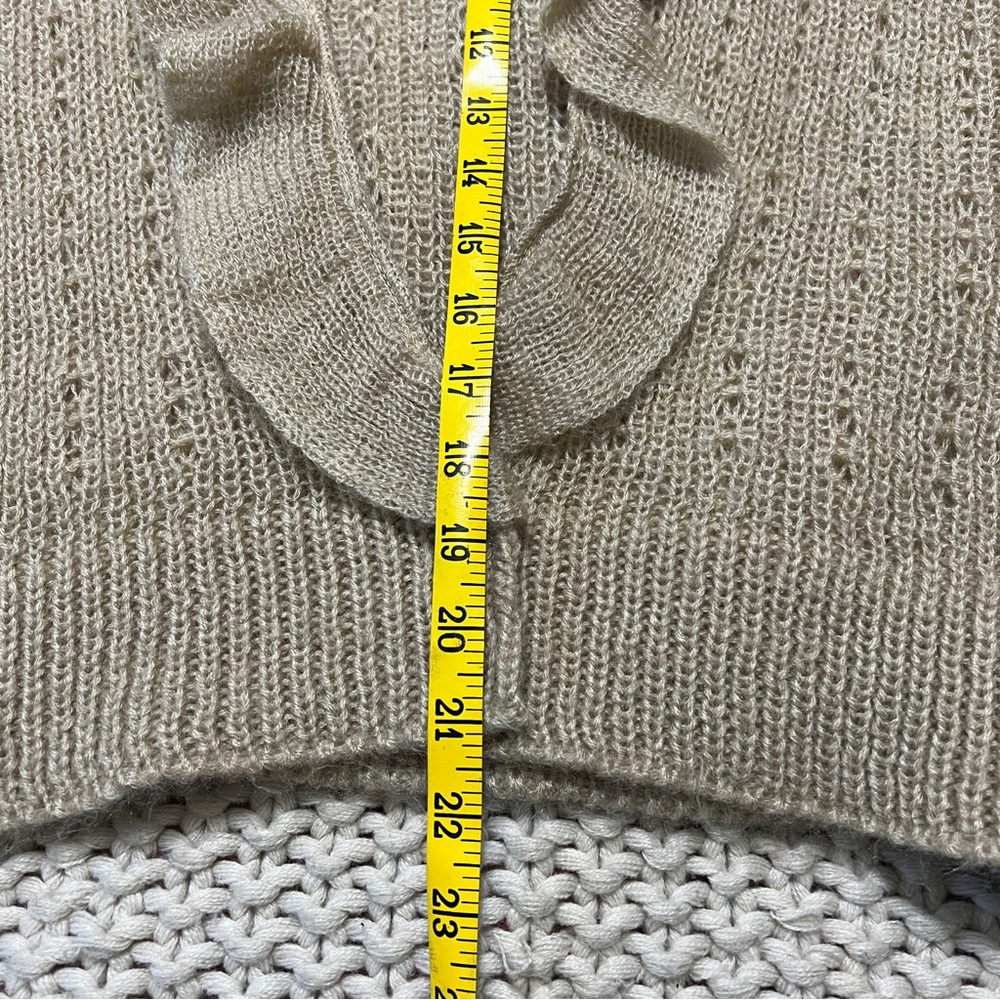 Vintage Pointelle Knit Sweater L - Picture 5 of 8
